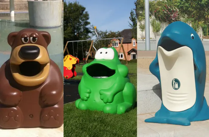 Papeleras de basura para niños