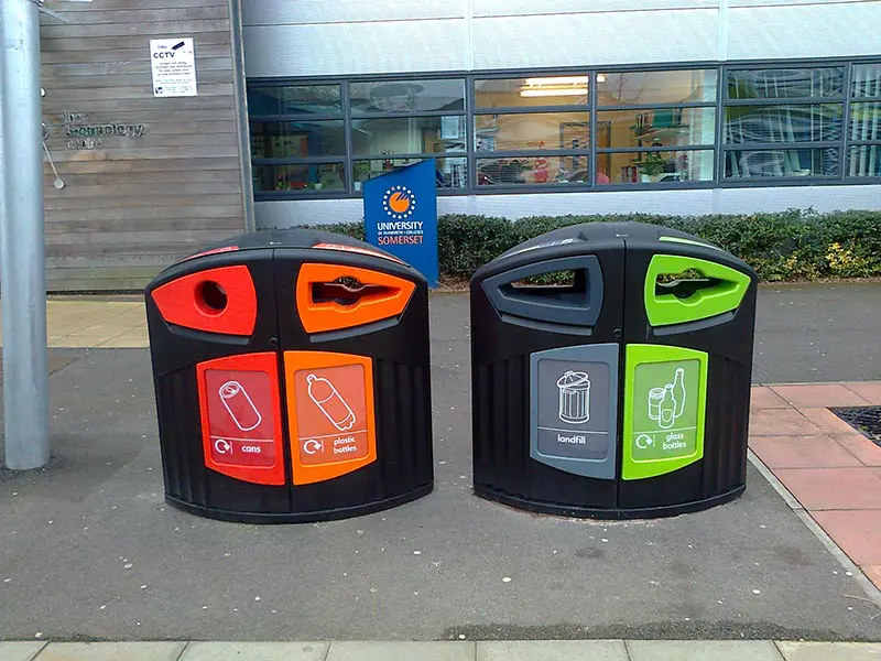 Tipos de contenedores para reciclaje